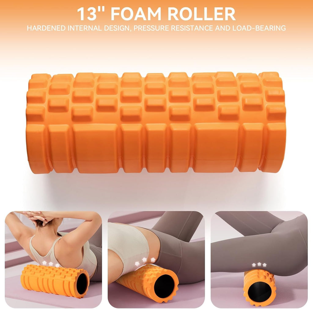 High-Density EVA Foam Roller for Deep Tissue Muscle Massage, Recovery & Fitness Training