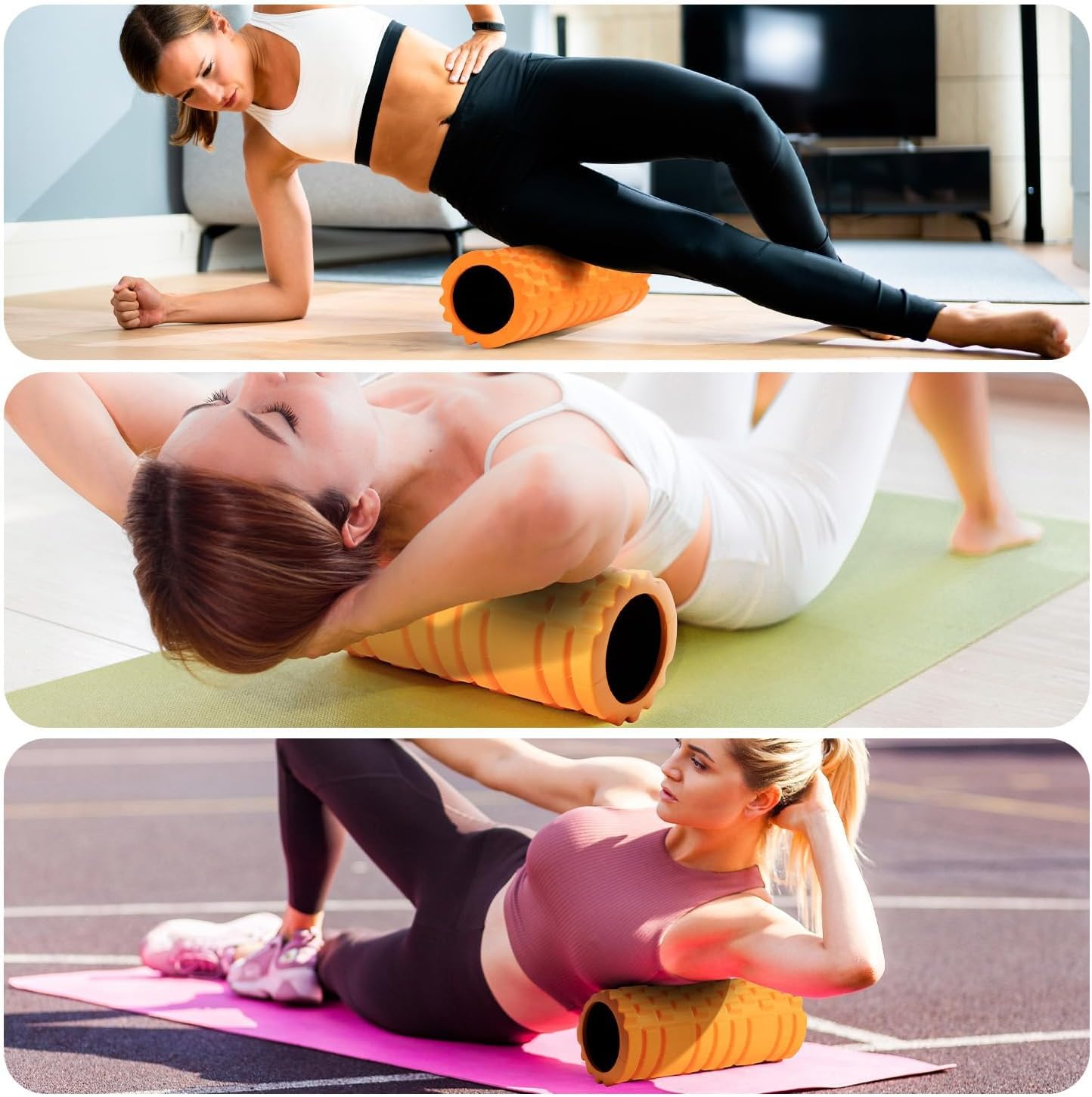 High-Density EVA Foam Roller for Deep Tissue Muscle Massage, Recovery & Fitness Training
