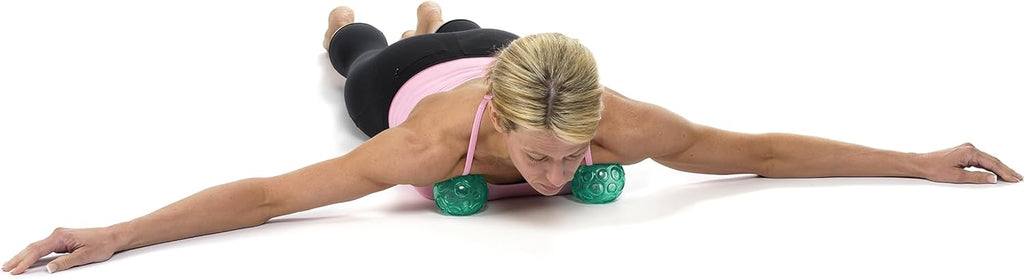 Franklin Method Textured Ball Set 2 Inflatable Massage Balls for Self Massage & Muscle Recovery | DISCOM SOLUTIONS
