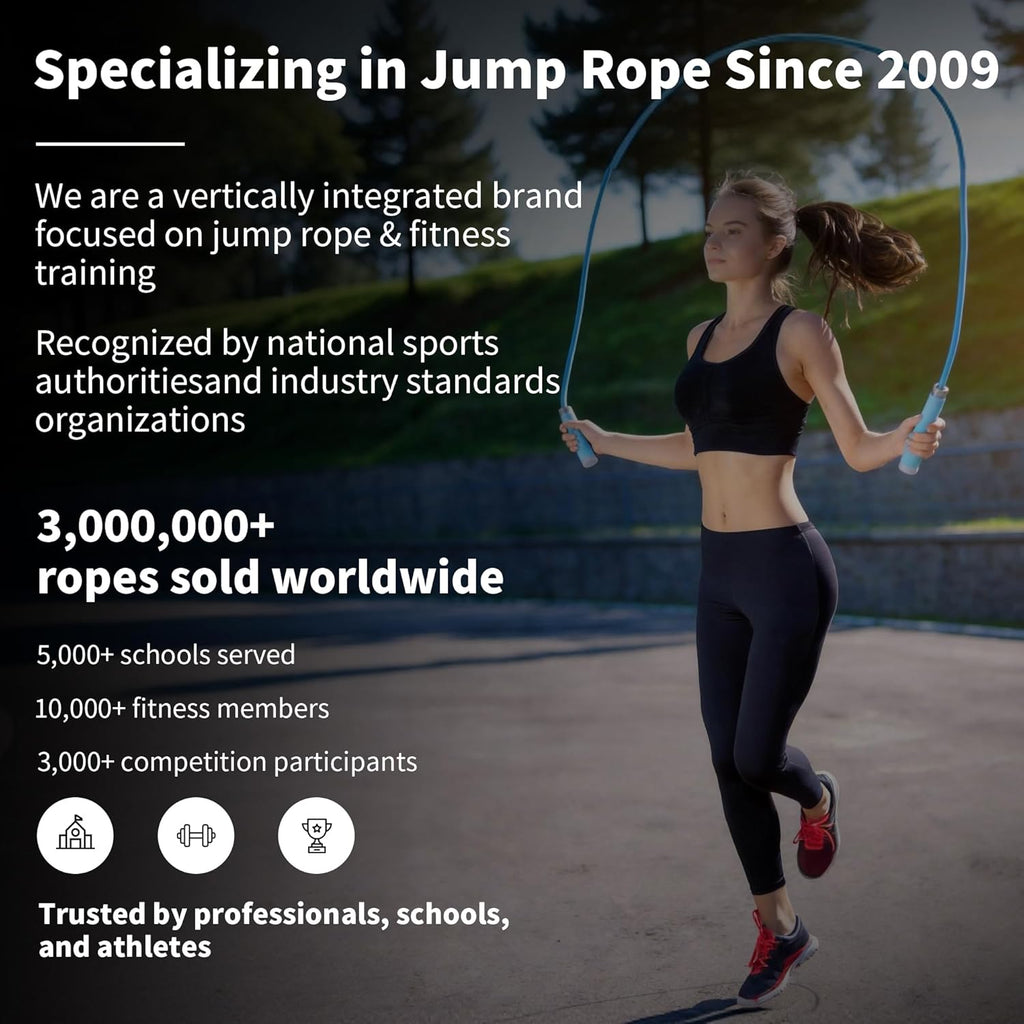 7MM PVC Jump Rope with Ball Bearings – Adjustable Speed Rope for Cardio, Fat Burning & Fitness Training