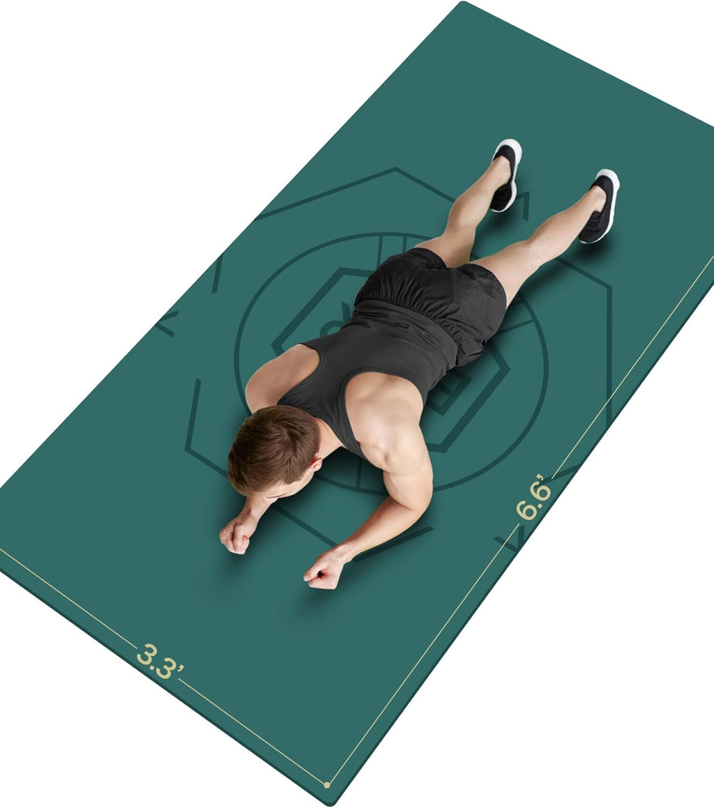 Large Exercise Yoga Mat 6.6 x 3.3 Feet Non-Slip Home Gym Workout Mat | DISCOM SOLUTIONS