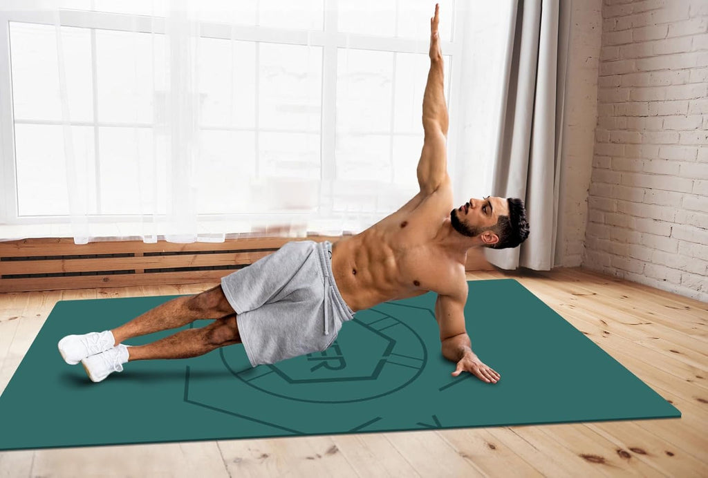 Large Exercise Yoga Mat 6.6 x 3.3 Feet Non-Slip Home Gym Workout Mat | DISCOM SOLUTIONS